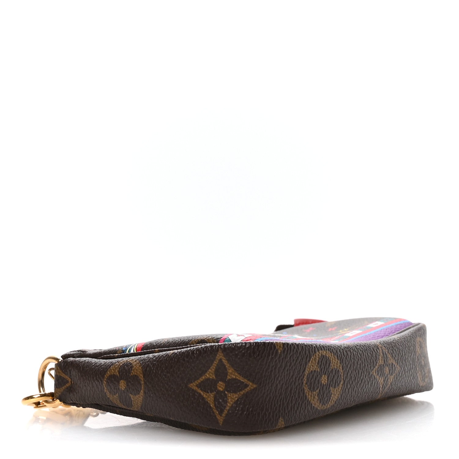 Louis Vuitton Monogram 2020 Christmas Animation Bumper Cars Mini Pochette Accessories Coquelicot 4 of 7