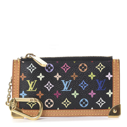 Louis Vuitton Monogram Multicolor Key Pouch Black 1 of 5