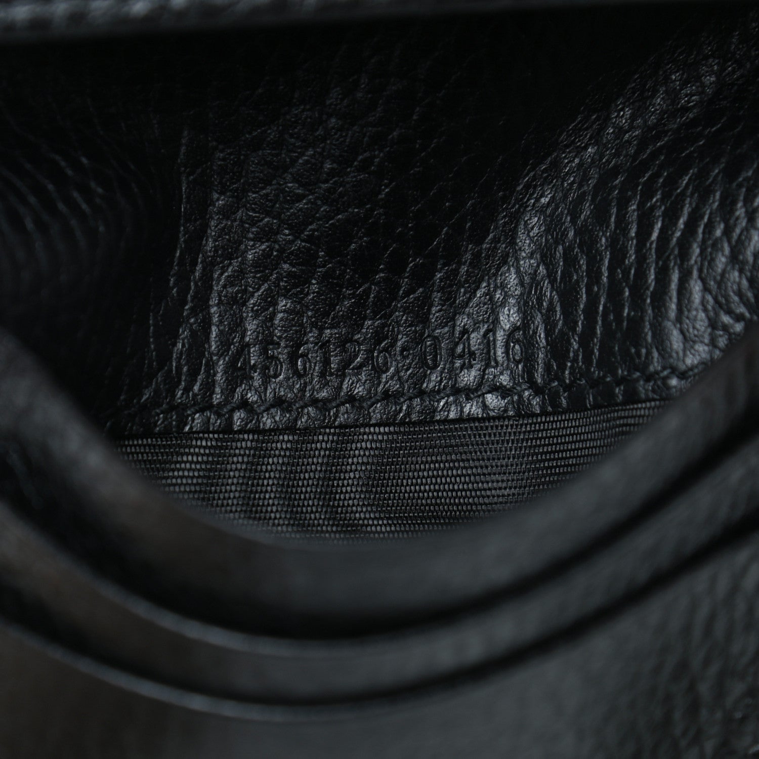 Gucci Pebbled Calfskin GG Marmont Card Case Black 7 of 7