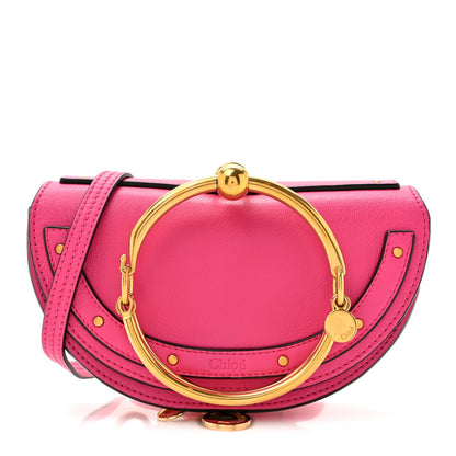 Chloe Calfskin Small Nile Bracelet Minaudiere Bag Fuchsia Rose 1 of 12
