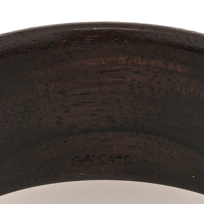 Louis Vuitton Tiger Wood Brass Wide Sylvania Bangle 4 of 4