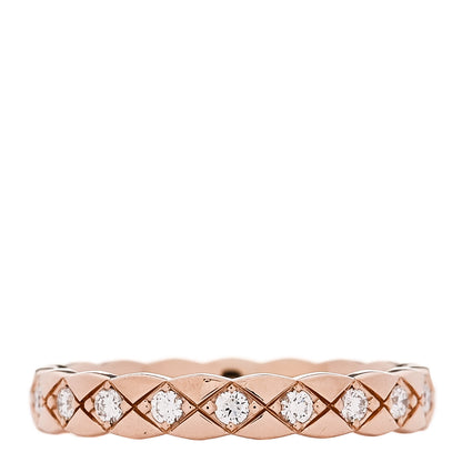 Chanel 18K Beige Gold Diamond Mini Coco Crush Ring 55 7.25 3 of 5