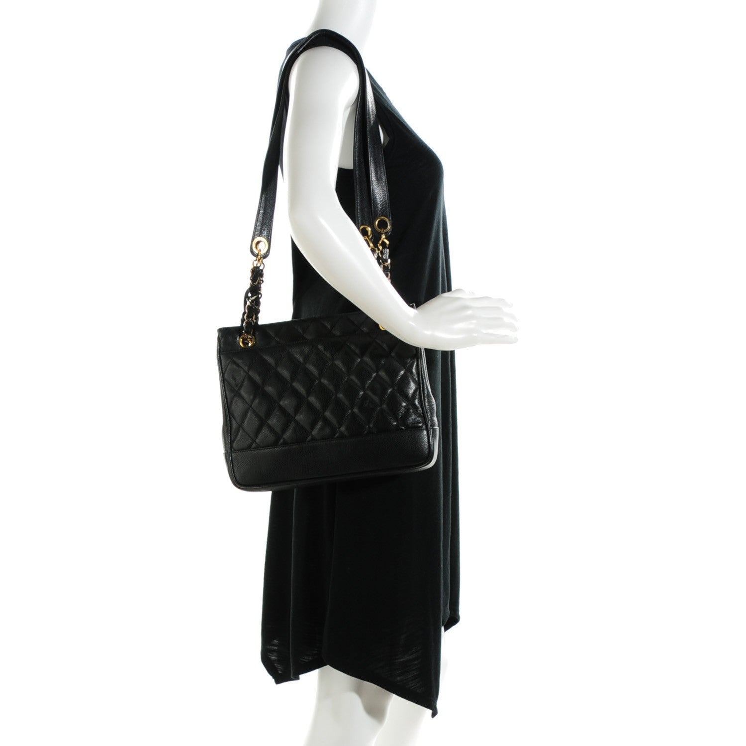 Chanel Caviar Quilted Shoulder Bag Black 2 of 8