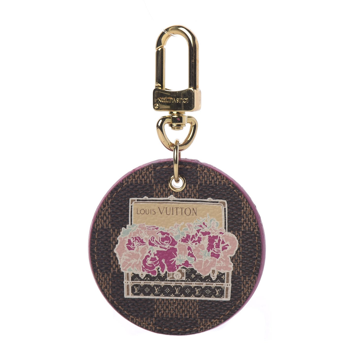 Damier Ebene Illustre Posies Bag Charm