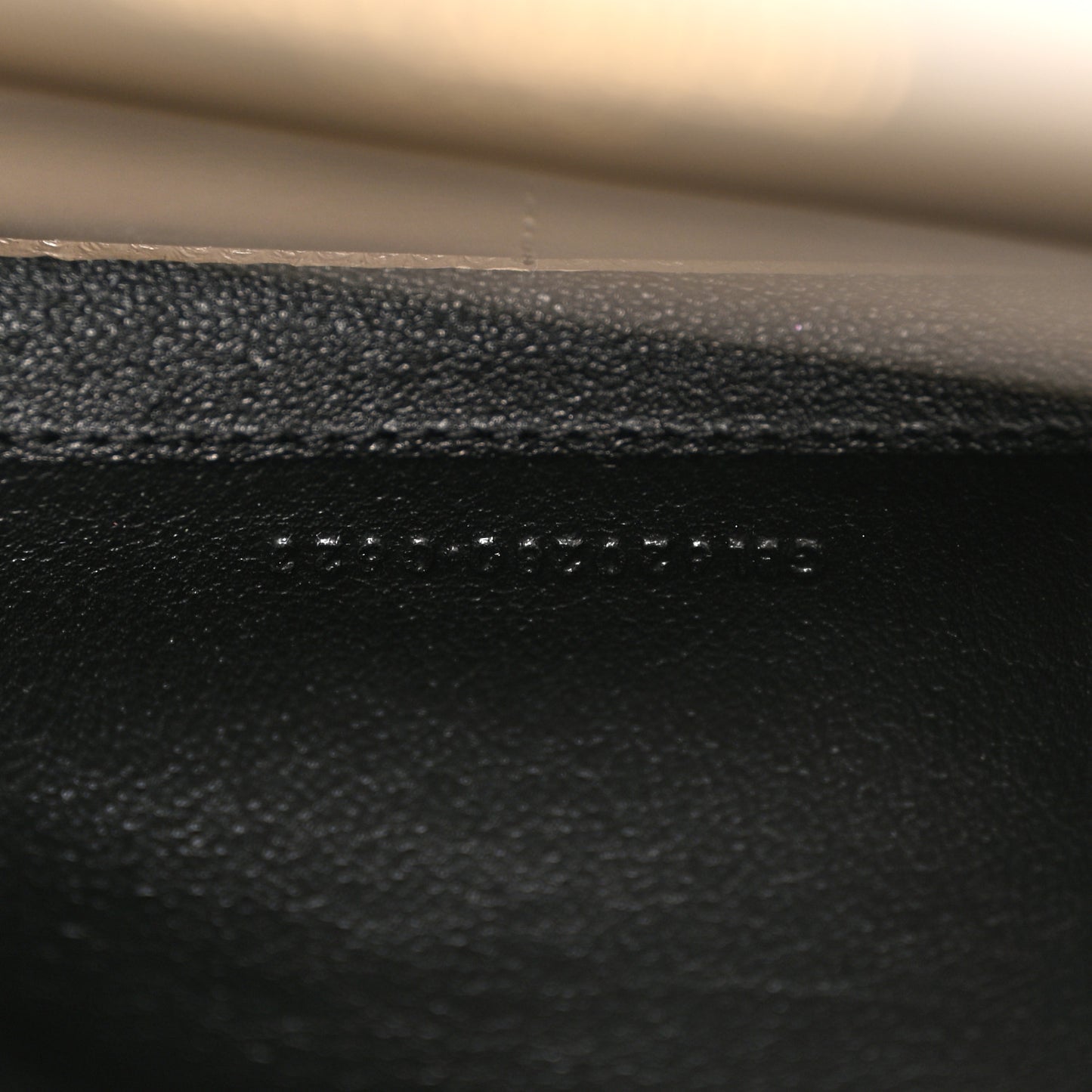 Metallic Grain De Poudre Mixed Matelasse Triquilt Monogram Chain Wallet Piombo
