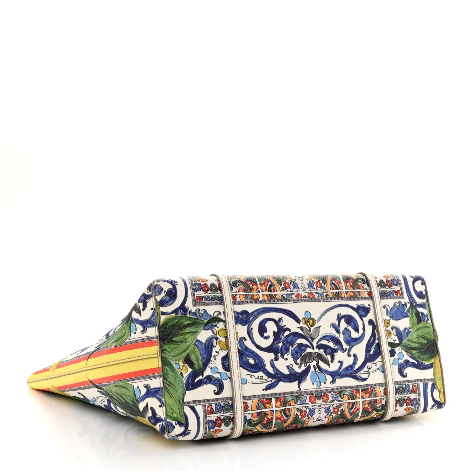 Dolce & Gabbana Dauphine Printed Escape Portofino Tote White Multicolor 5 of 19