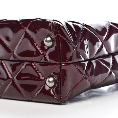 Chanel Patent Quilted Reissue 2.55 Tote Burgundy 13 of 14
