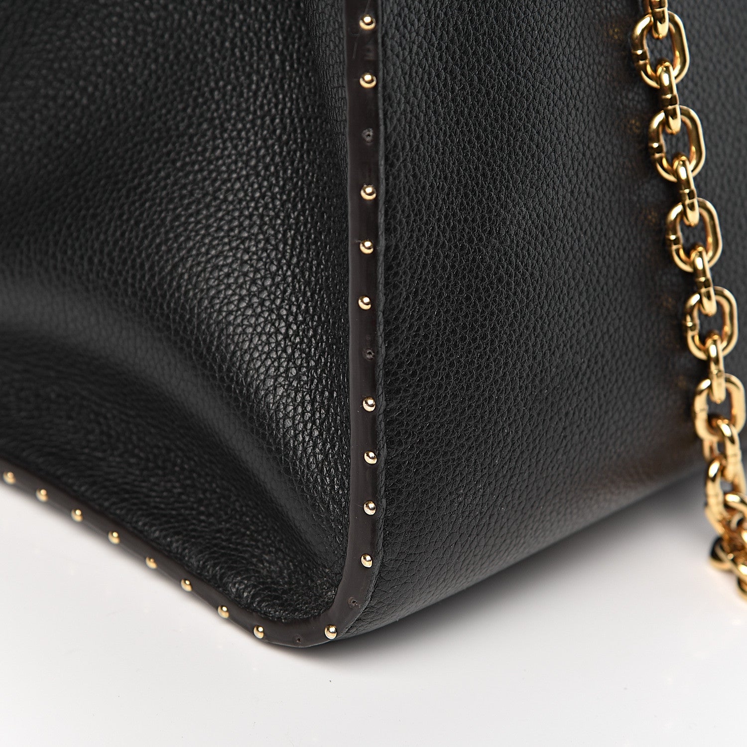 Louis Vuitton Calfskin Studded City Steamer MM Black 16 of 18