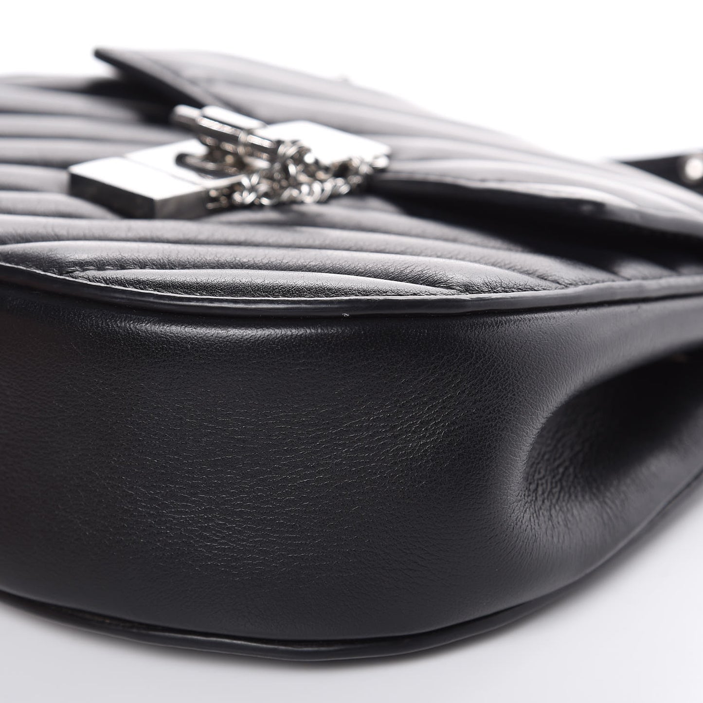 Calfskin Quilted Mini Drew Bijou Shoulder Bag Black