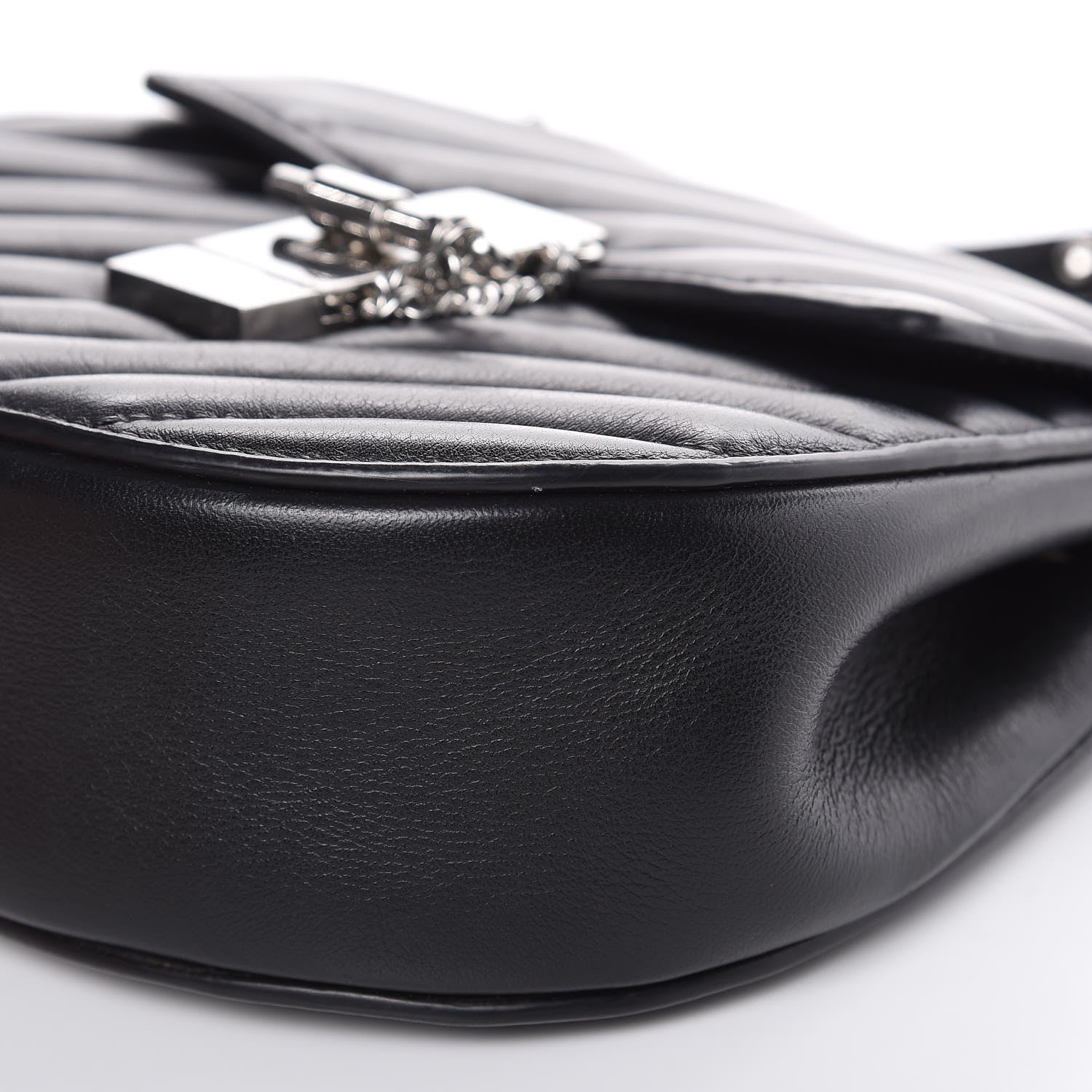 Chloe Calfskin Quilted Mini Drew Bijou Shoulder Bag Black 8 of 15