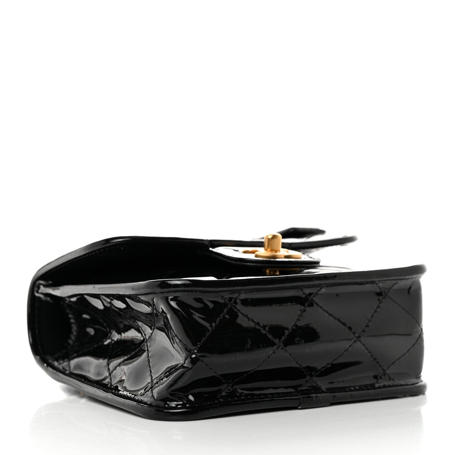 Chanel Patent School Memory Mini Top Handle Flap Black 4 of 10