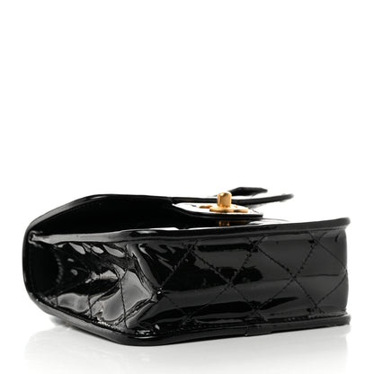 Chanel Patent School Memory Mini Top Handle Flap Black 4 of 10