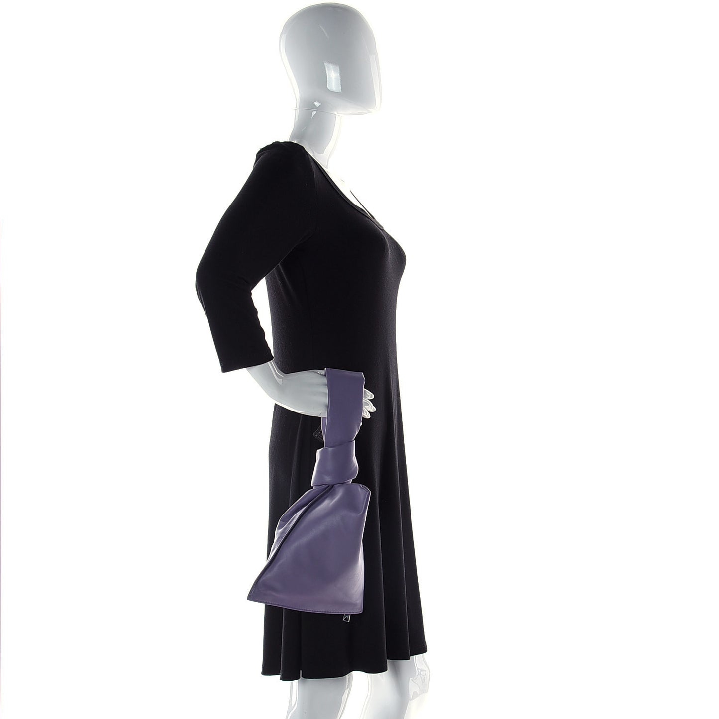 Calfskin Mini BV Twist Lavender