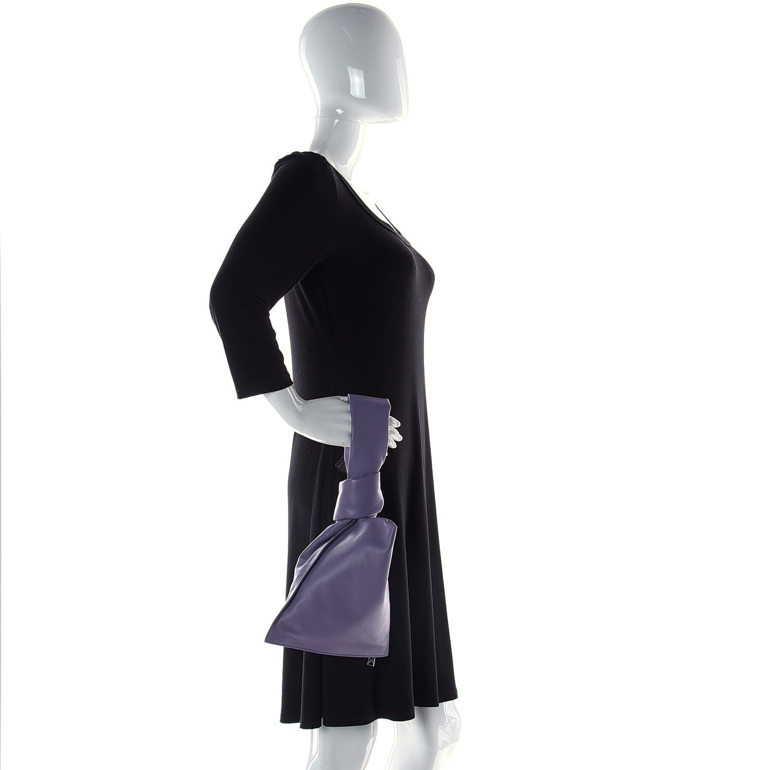 Bottega Veneta Calfskin Mini BV Twist Lavender 2 of 12