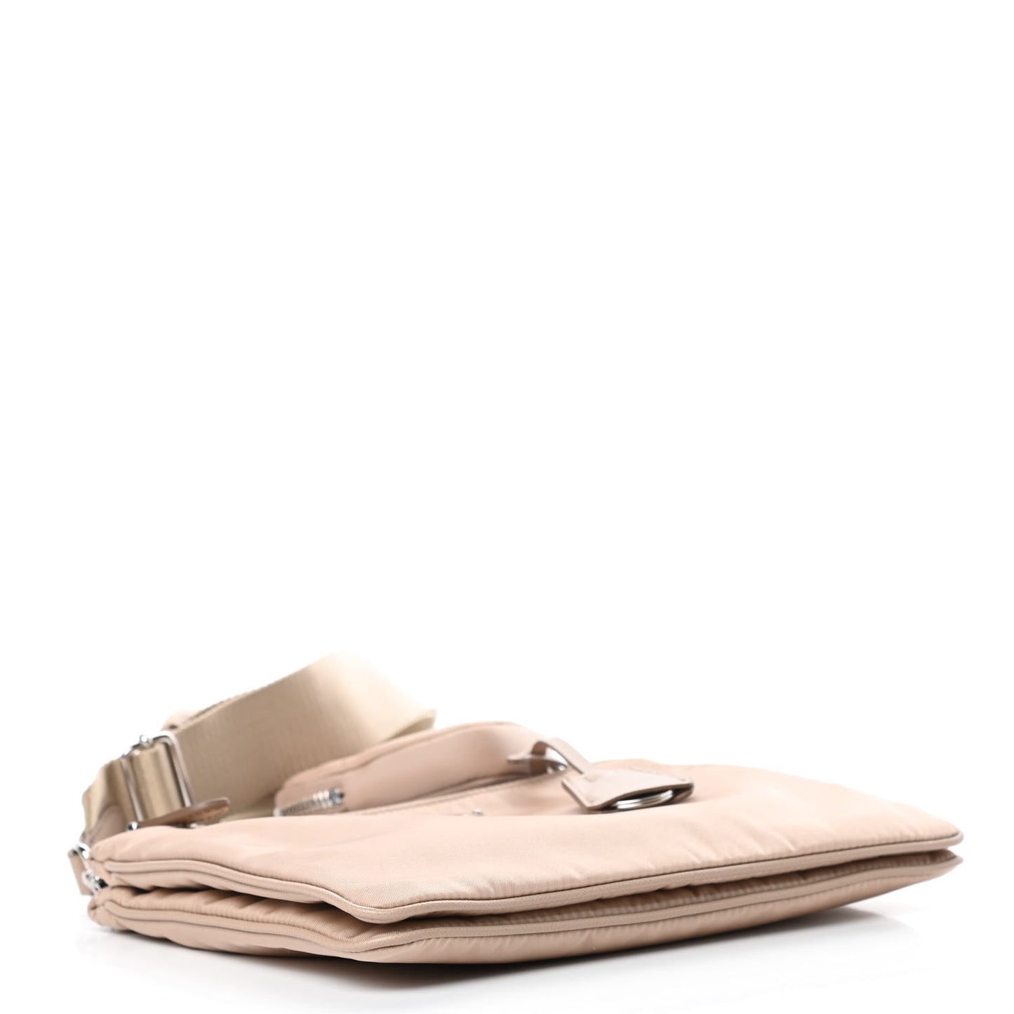 Re-Nylon Saffiano Re-Edition 2000 Double Zip Crossbody Bag Cammeo