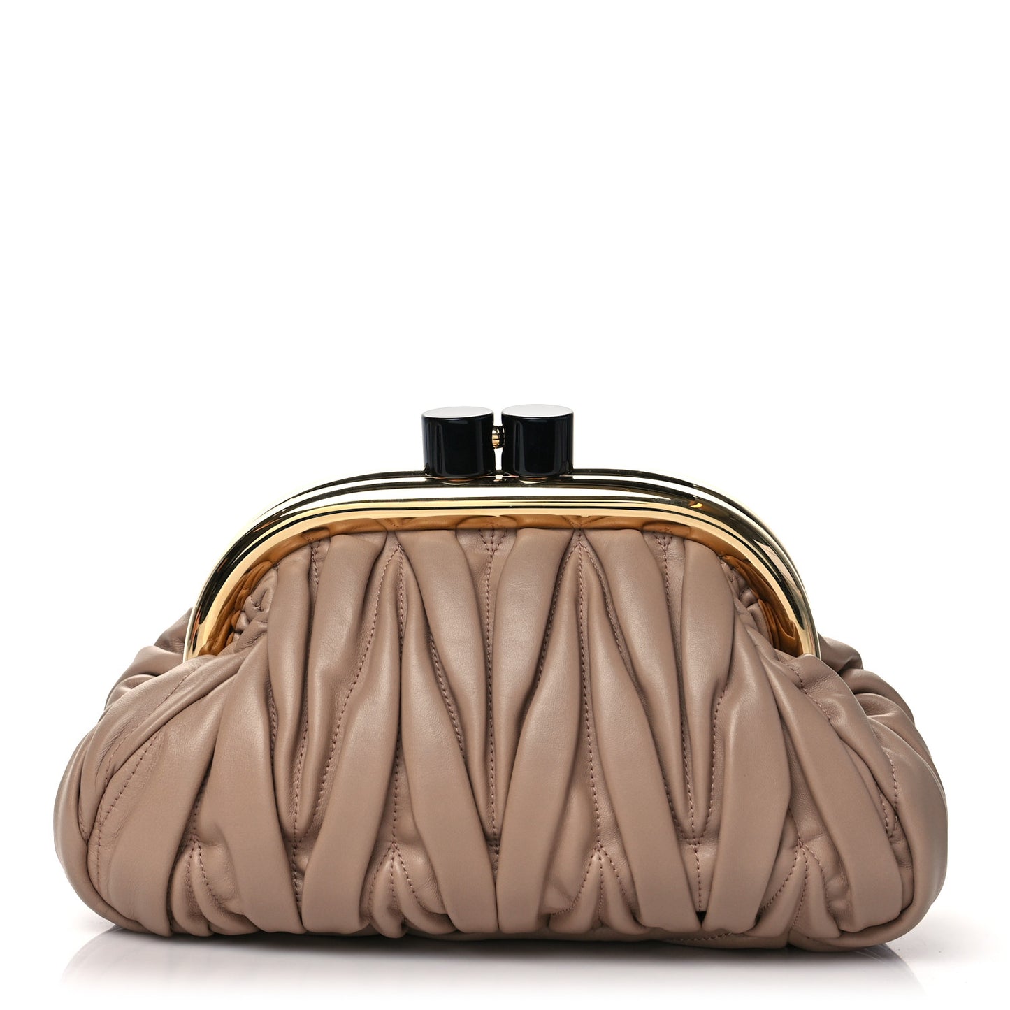 Nappa Matelasse Miu Belle Bag Cammeo