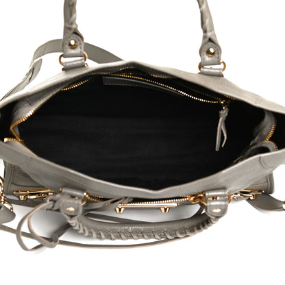 Balenciaga Chevre Gold Metallic Edge Hardware S City Gris Taupe 4 of 11