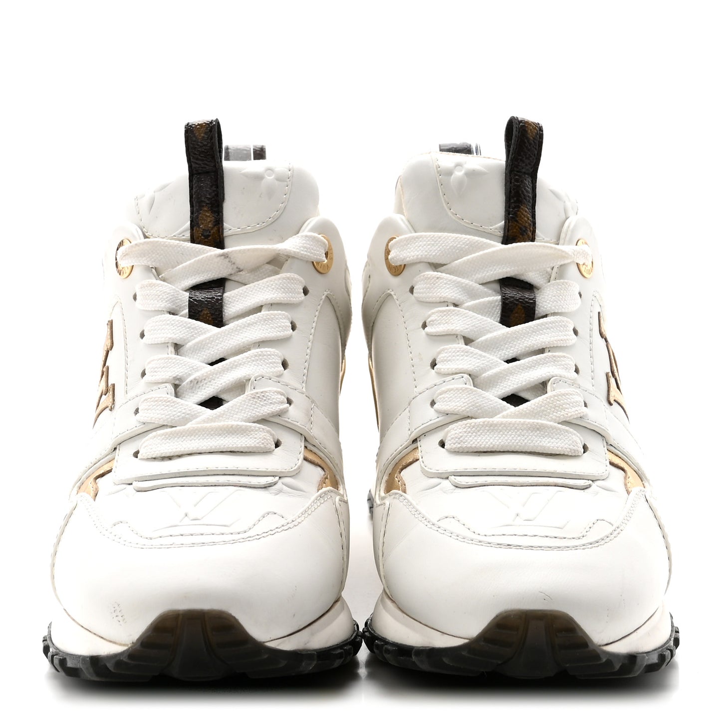 Calfskin Run Away Sneakers 35 White