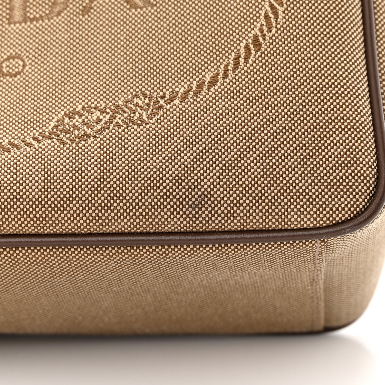 Prada Jacquard Logo Camera Bag Corda Bruciato 12 of 13