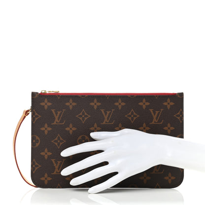 Louis Vuitton Monogram Neverfull MM GM Pochette Cherry 2 of 7