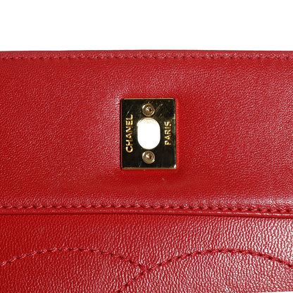 Chanel Iridescent Sheepskin Quilted Vintage Mademoiselle Flap Red 6 of 9