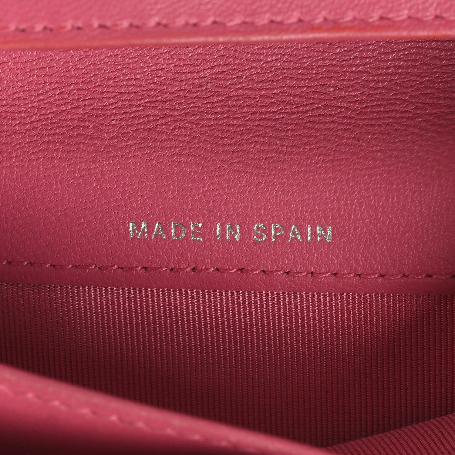 Chanel Lambskin Quilted Yen Wallet Red Pink 7 of 13