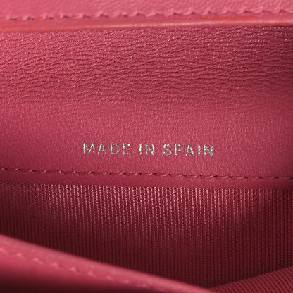 Chanel Lambskin Quilted Yen Wallet Red Pink 7 of 13