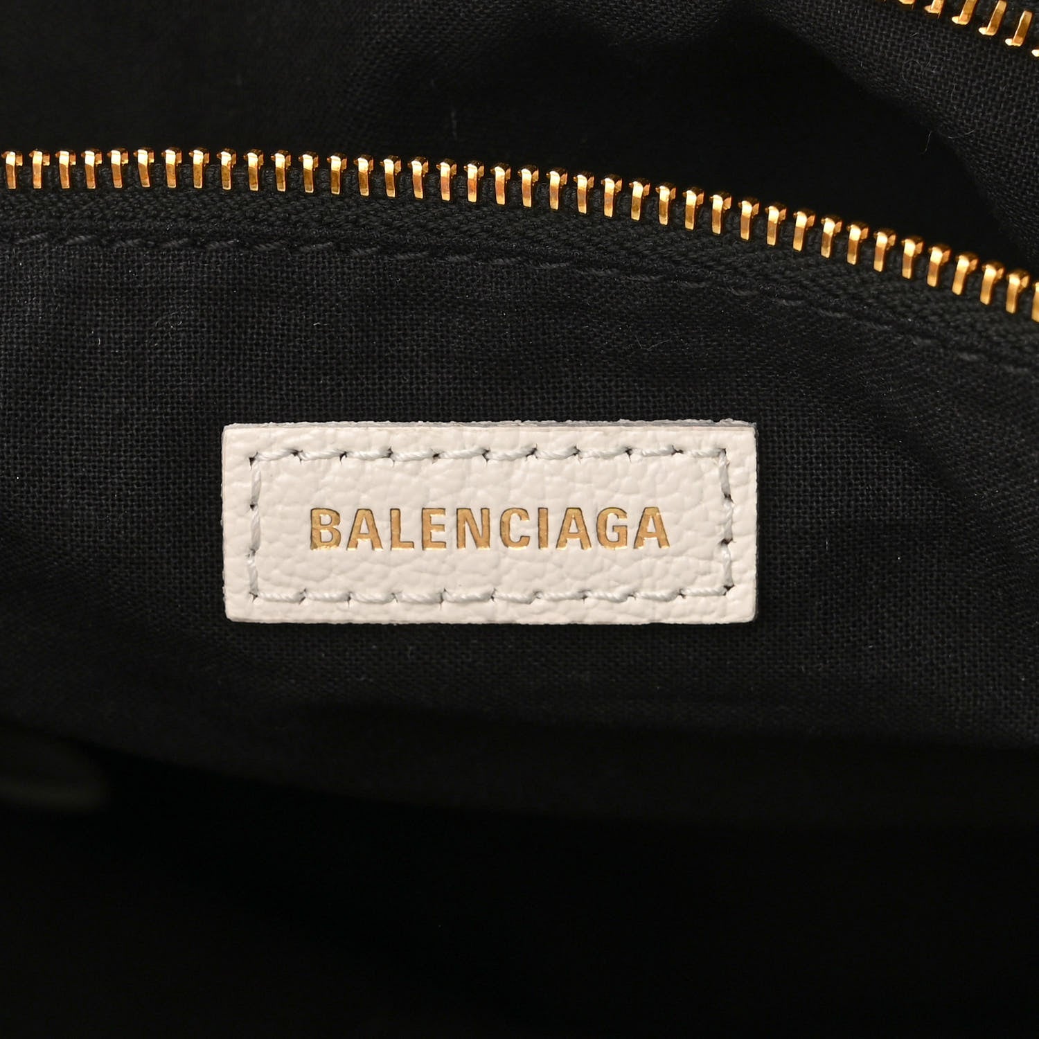 Balenciaga Chevre Gold Metallic Edge Hardware City White 6 of 10