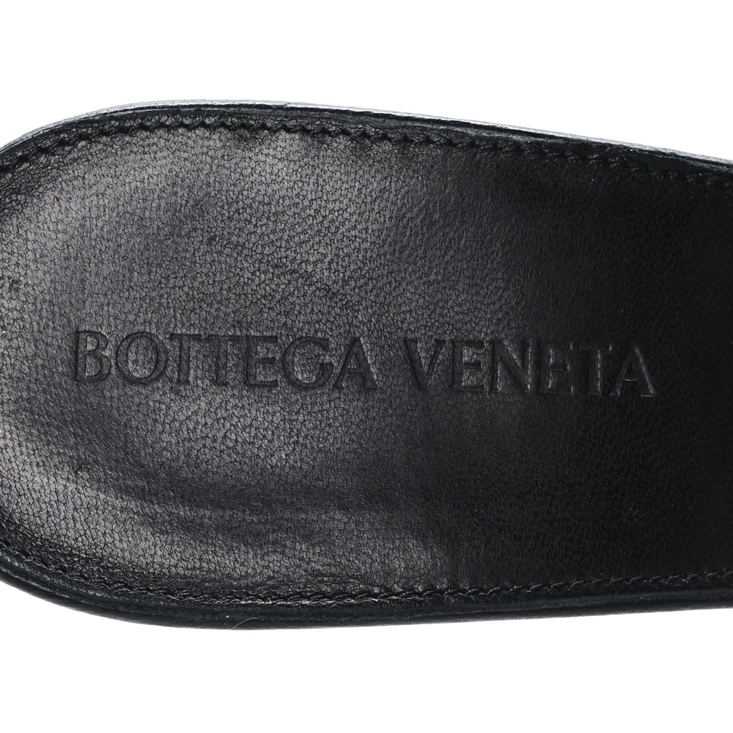 Nappa Maxi Intrecciato Lido Mule Sandals 38.5 Black