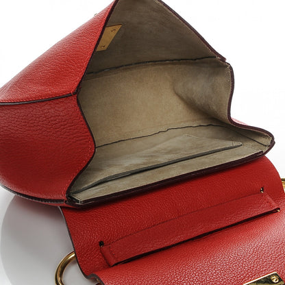 Chloe Grained Lambskin Drew Shoulder Bag Plaid Red 5 of 9
