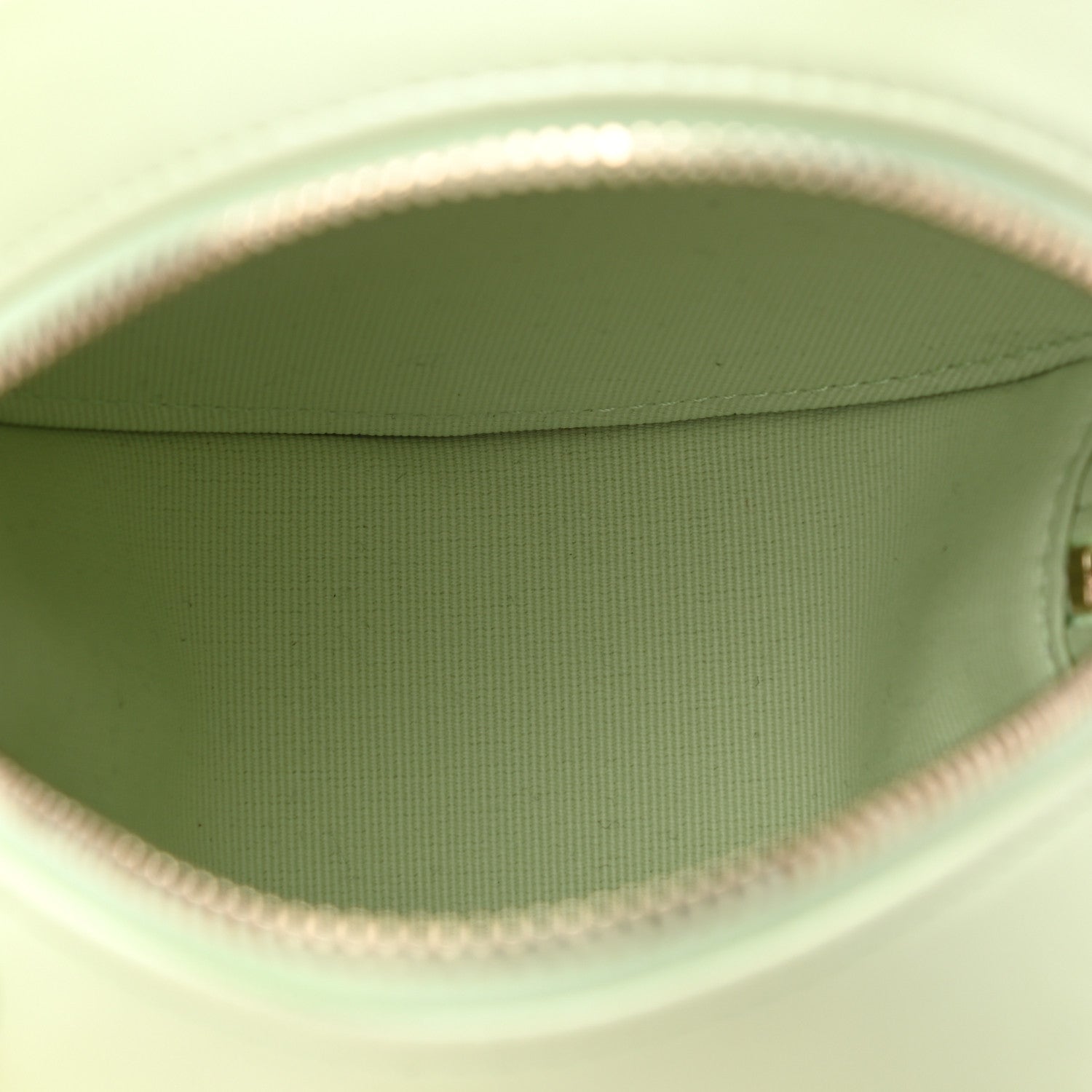 Chanel Lambskin Quilted Chanel 19 Round Clutch With Chain Light Green 5 of 11