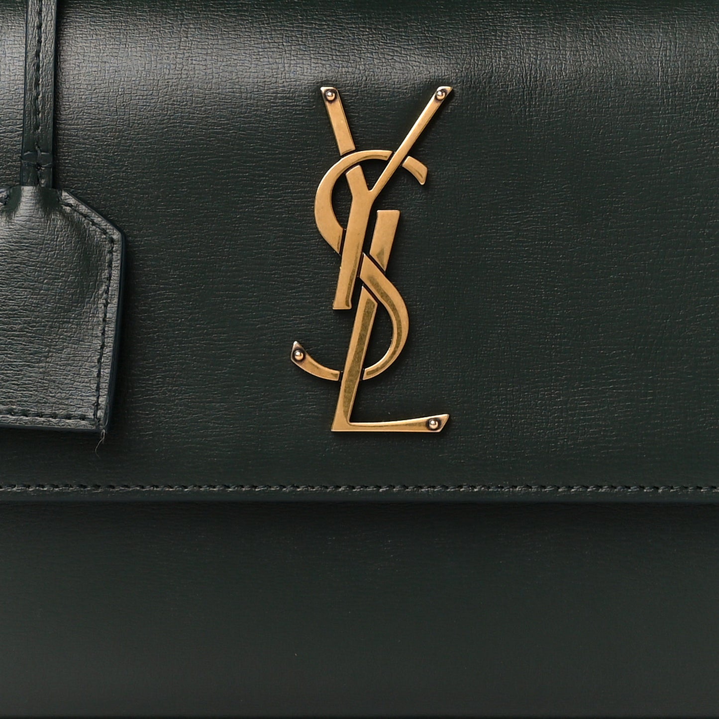 Calfskin Medium Monogram Sunset New Vert Fonce