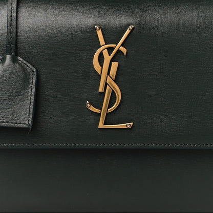 Saint Laurent Calfskin Medium Monogram Sunset New Vert Fonce 10 of 12