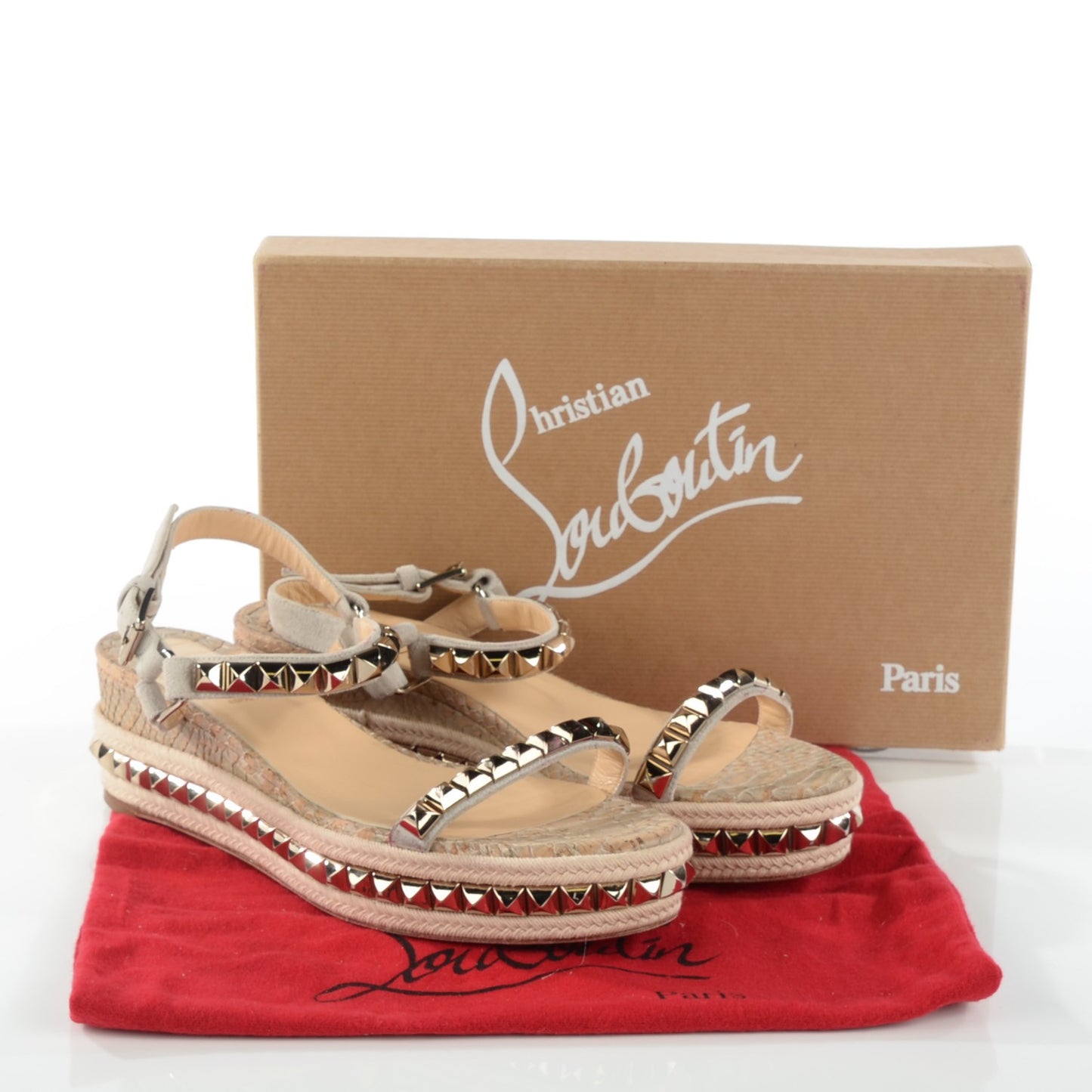 Cork Python Embossed Cataclou 60 Platform Sandals 41 Colombe