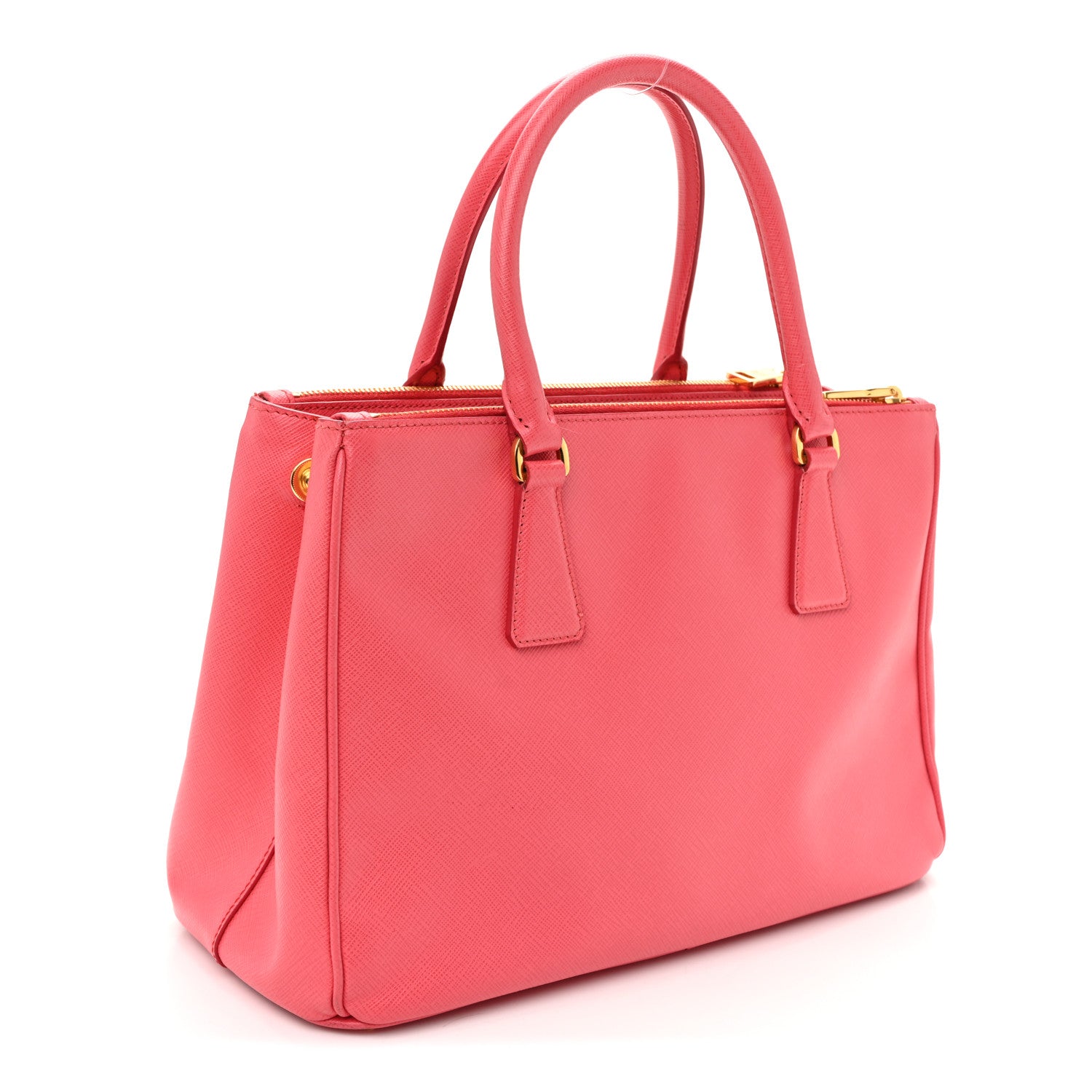 Prada Saffiano Small Galleria Double Zip Tote Peonia 3 of 11