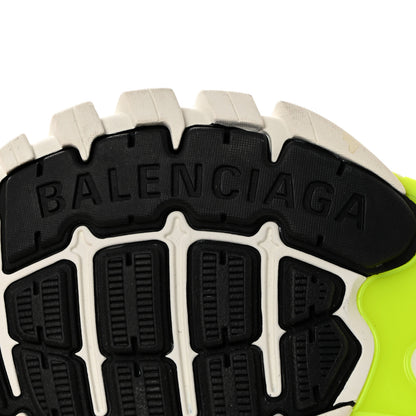 Balenciaga Rubber Mesh Bi-Color Womens Track.2 Open Sneakers 35 White Fluo Yellow 8 of 9