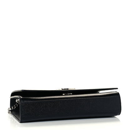 Saint Laurent Grain De Poudre Medium Classic Monogram Kate Satchel Black 4 of 11