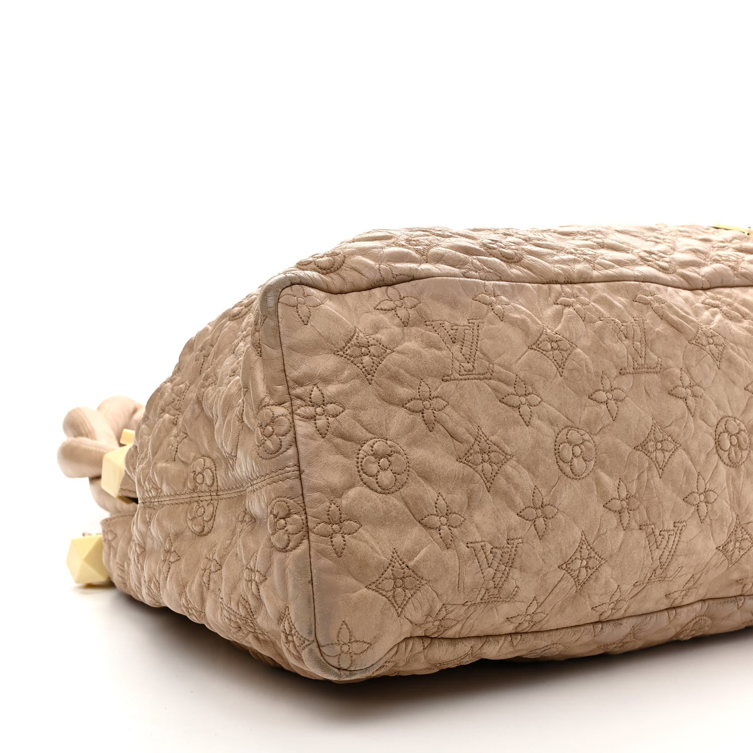 Louis Vuitton Lambskin Olympe Stratus GM Beige 9 of 14