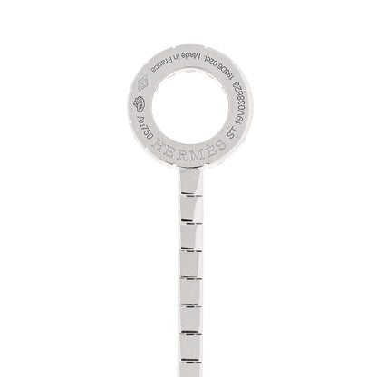 Hermes 18K White Gold Diamond Finesse Link Necklace 4 of 4