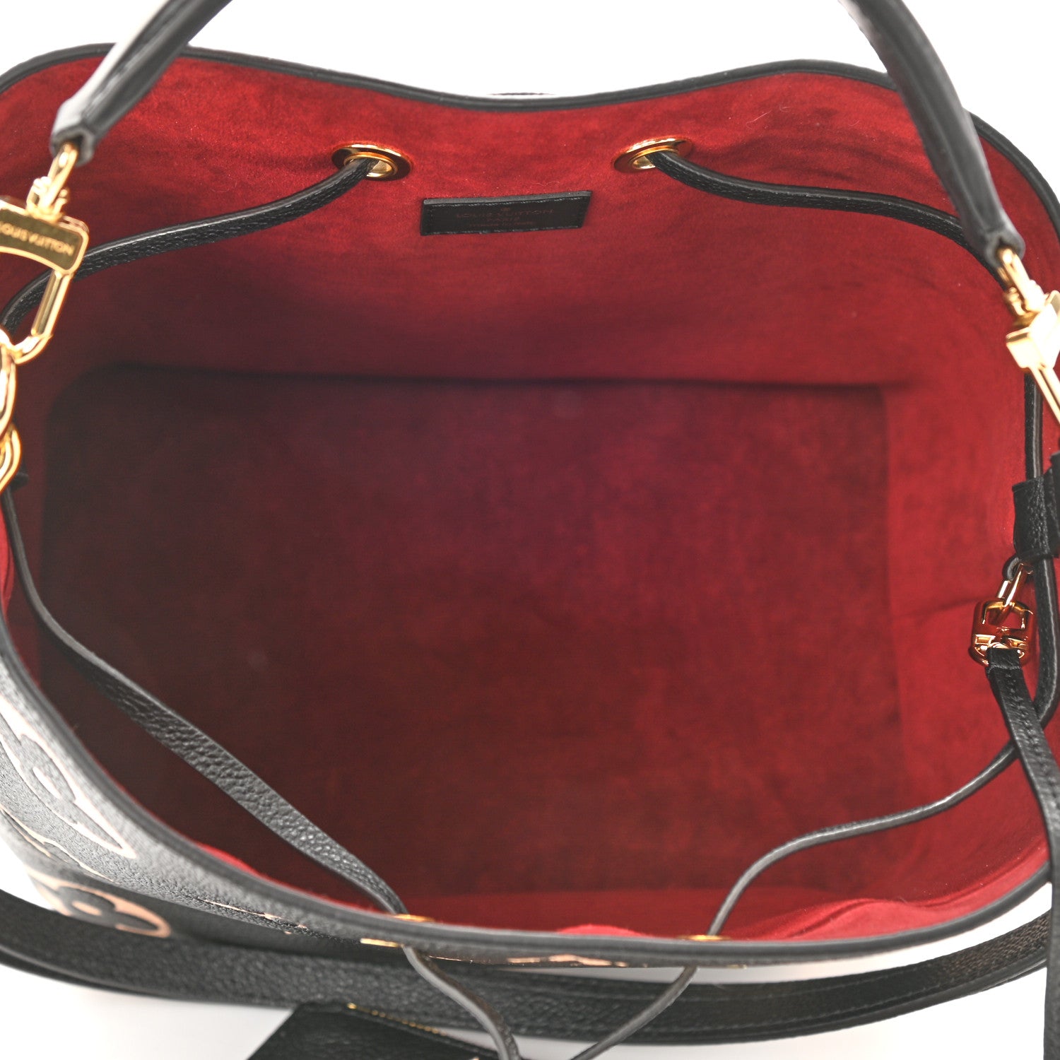 Louis Vuitton Empreinte Monogram Giant Neonoe MM Black Beige 6 of 9