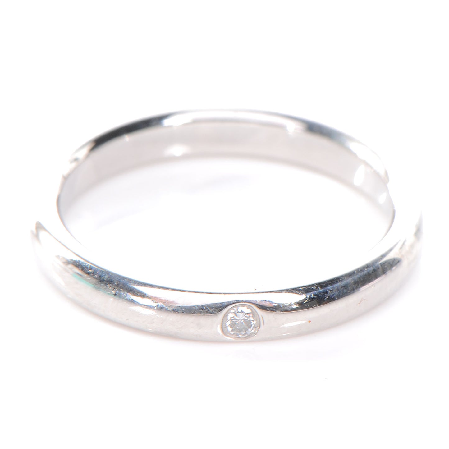 Platinum Diamond Elsa Peretti Band Ring 5.5
