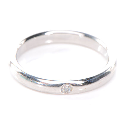 Tiffany Platinum Diamond Elsa Peretti Band Ring 5.5 1 of 6