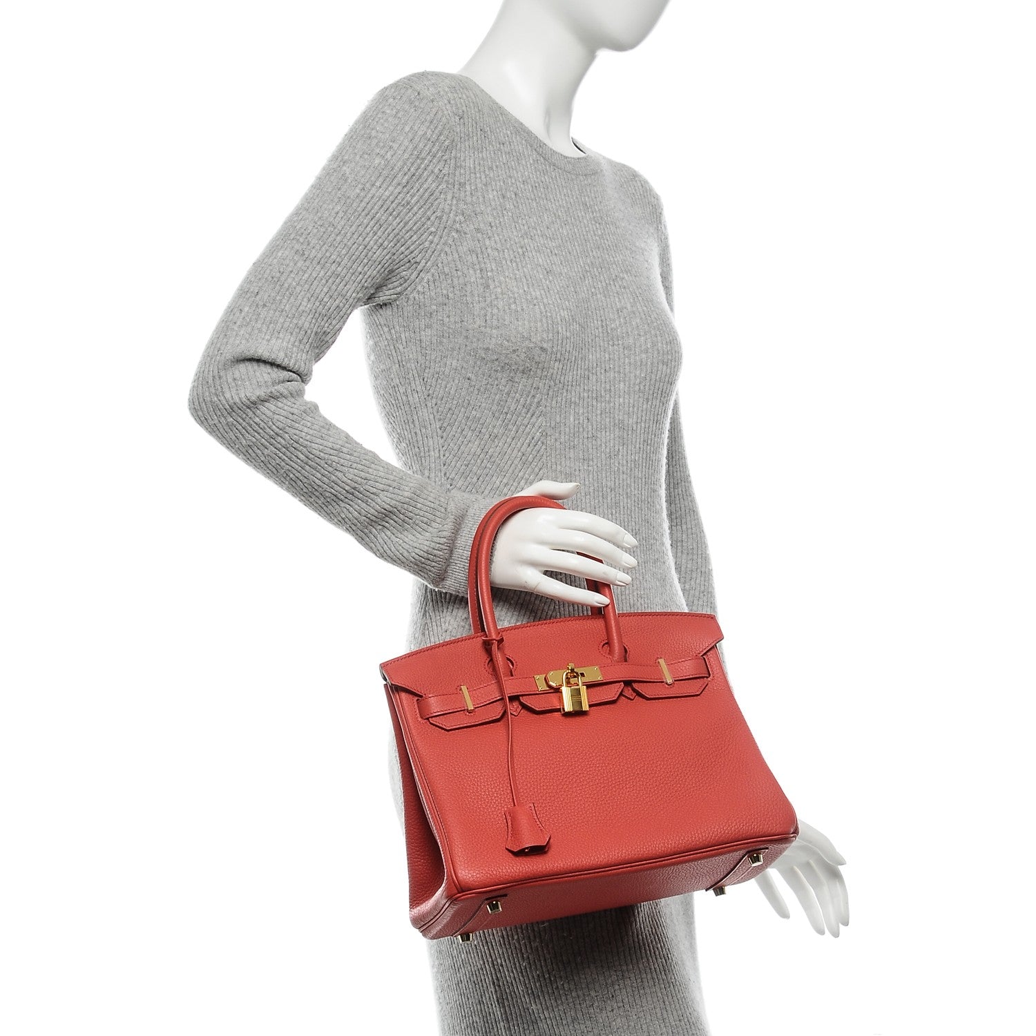 Hermes Togo Birkin 30 Rouge Pivoine 2 of 24