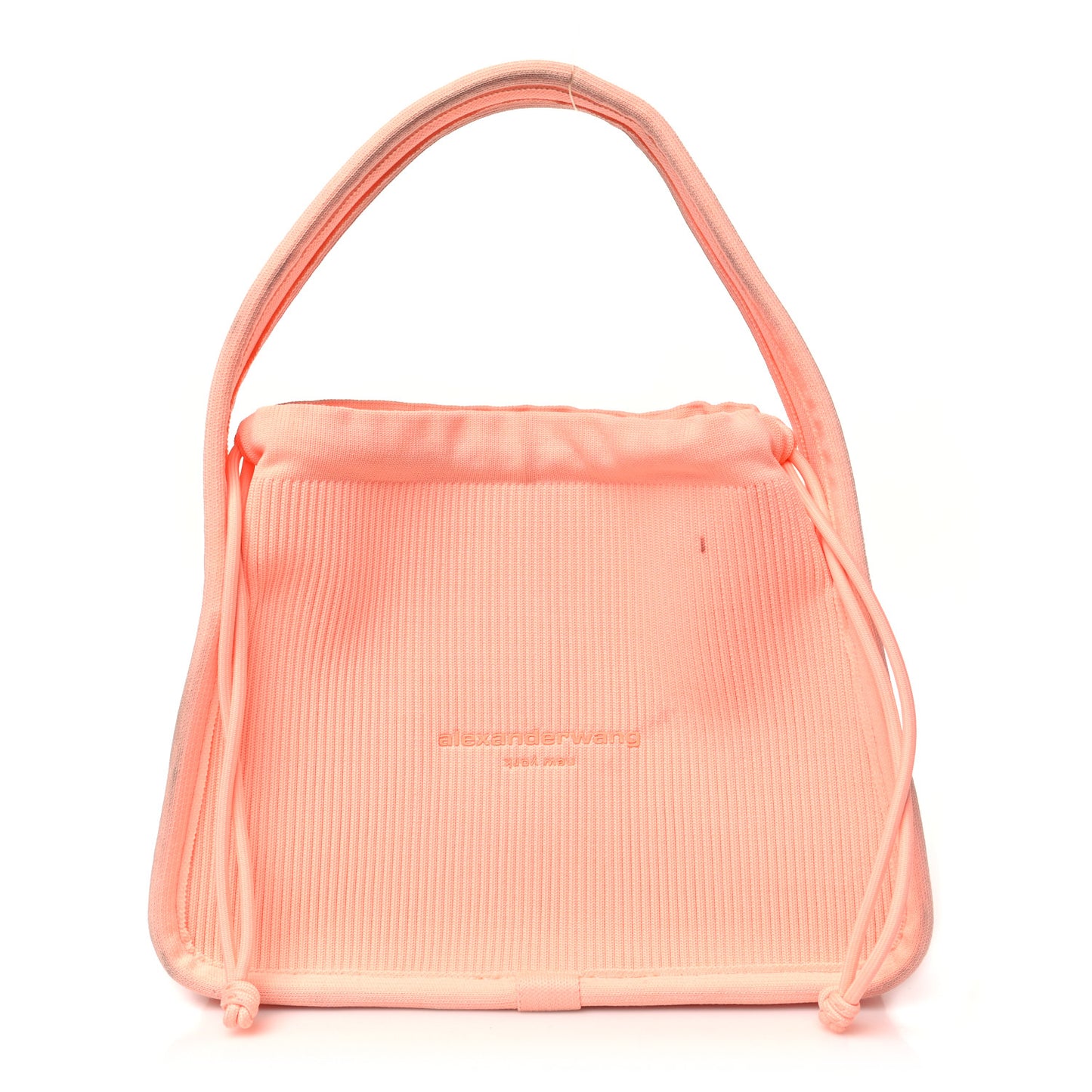 Ribbed Knit Small Ryan Bag Faded Neon Orange
