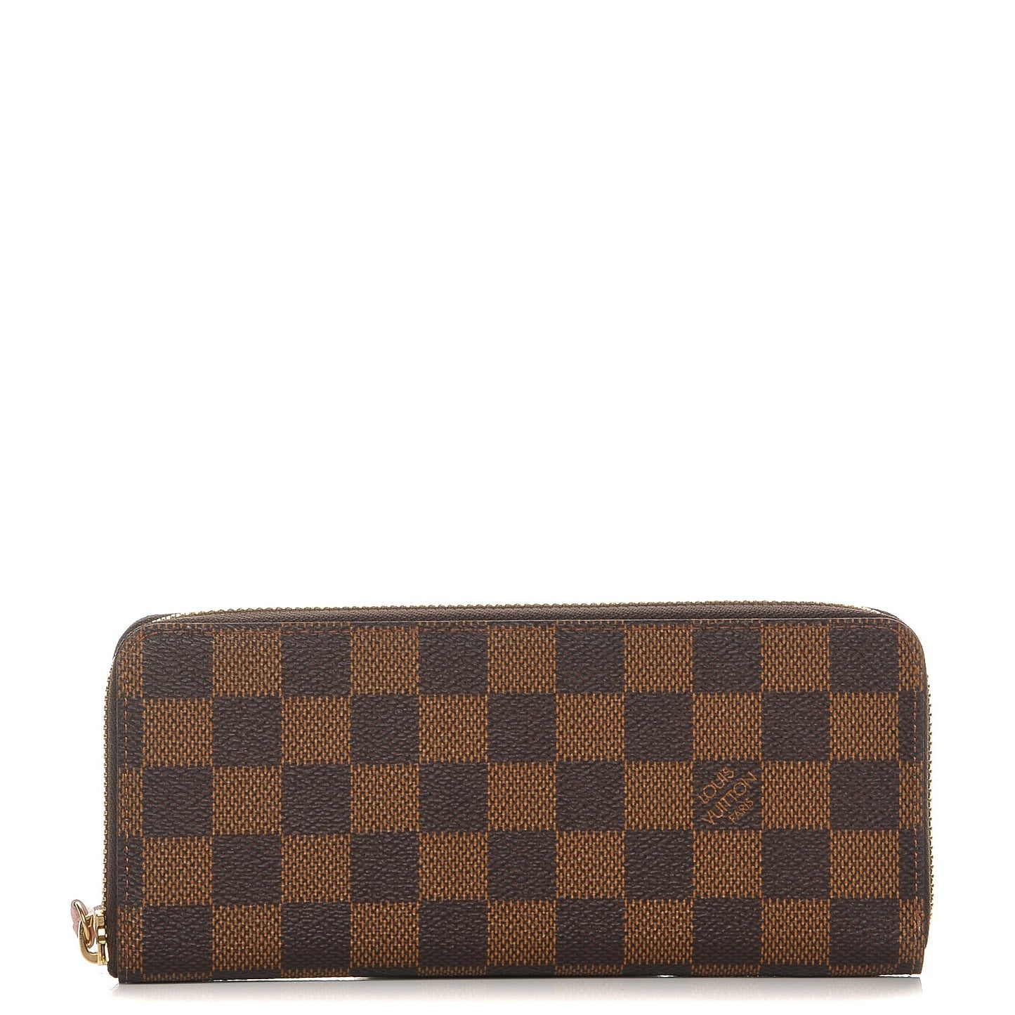 Damier Ebene Clemence Wallet Rose Ballerine
