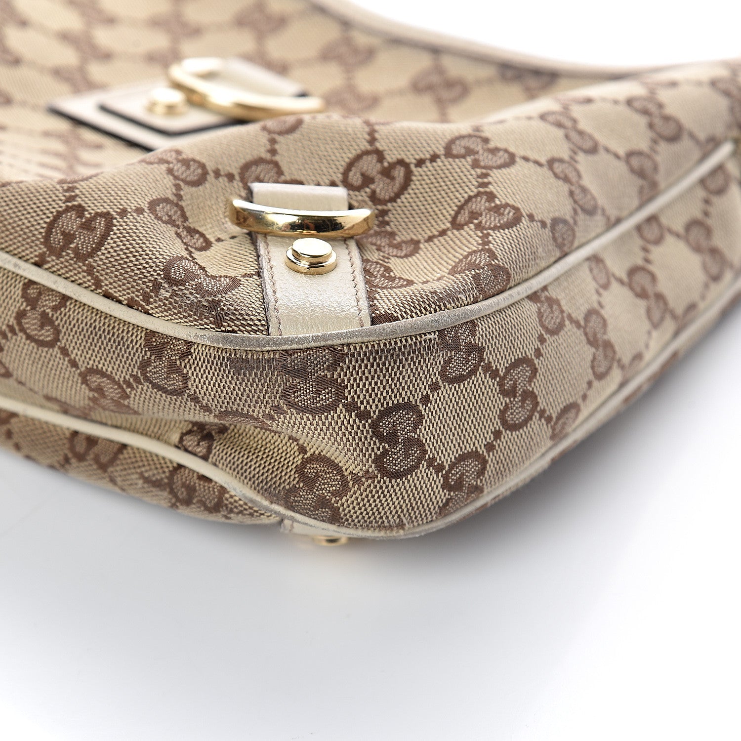 Gucci Monogram Medium Abbey D Ring Hobo Off White 7 of 7