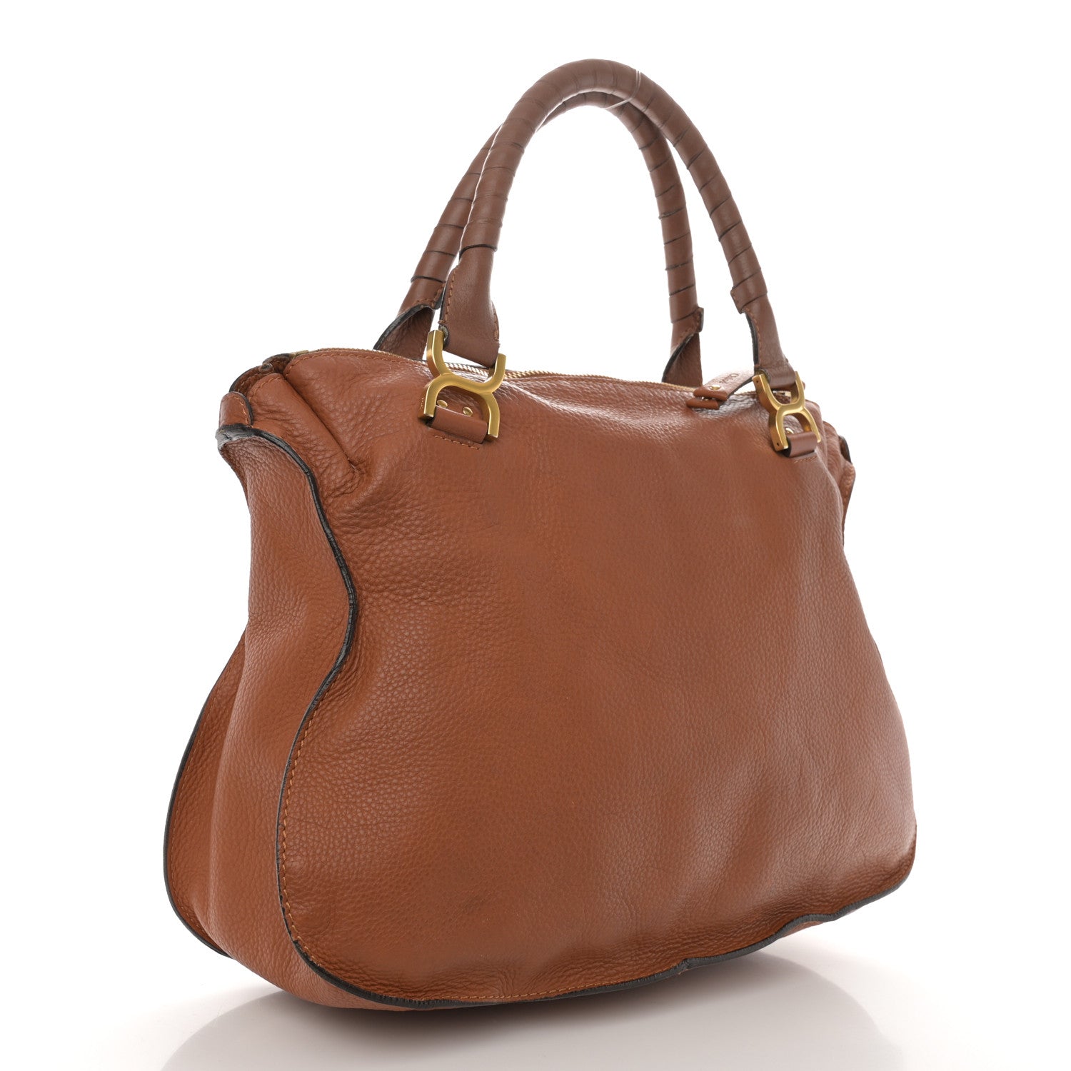 Chloe Calfskin Large Marcie Satchel Tan 4 of 15