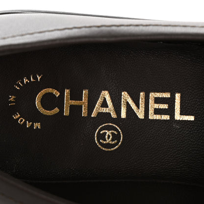 Chanel Lambskin Quilted CC Turnlock Loafers 37 Brown 8 of 9
