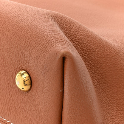 Louis Vuitton Grained Calfskin Low Key Hobo PM Cognac 11 of 12