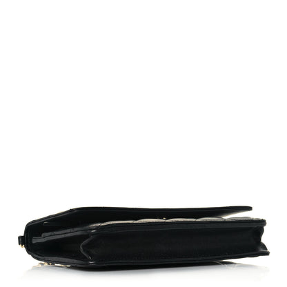 Chanel Lambskin Quilted Pearl Wallet On Chain WOC Black 4 of 15